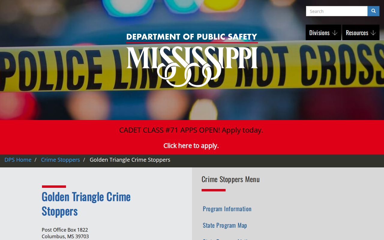 Noxubee County warrant tip reporting through Golden Triangle Crime Stoppers